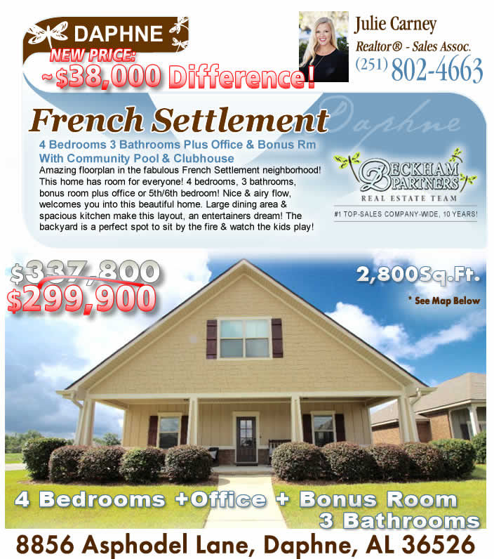 French Settlement, Daphne AL Home for Sale