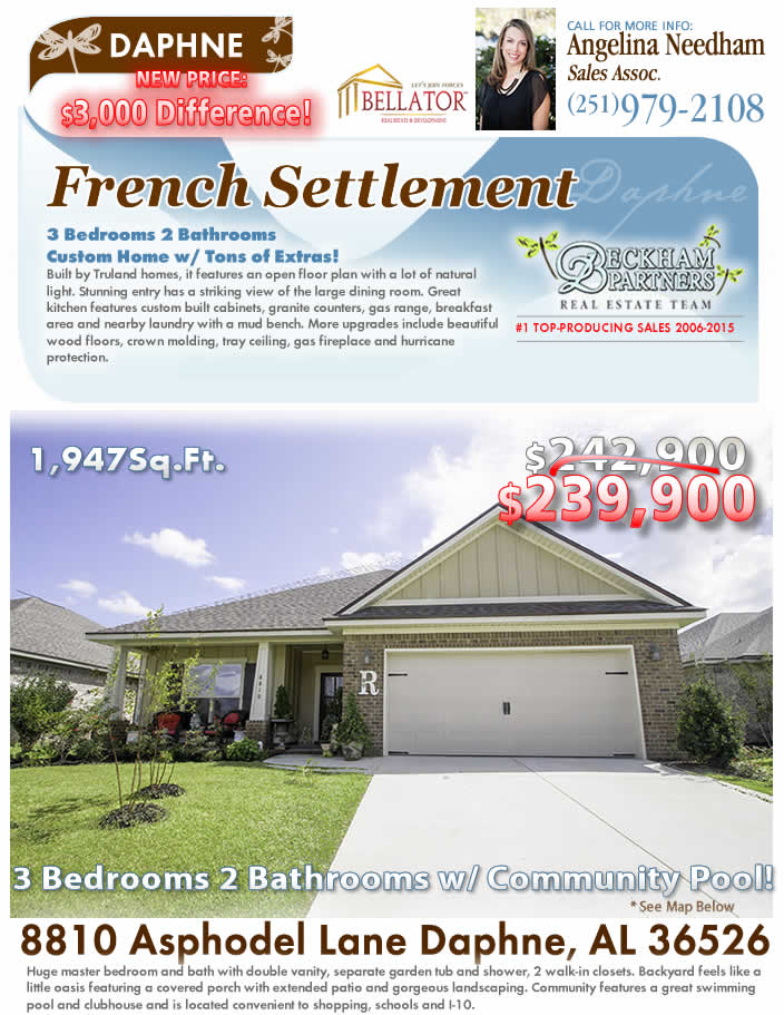 French Settlement, Daphne AL Homes for Sale