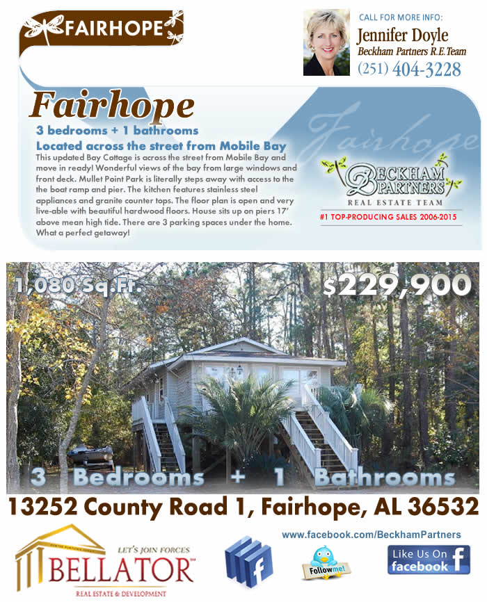 Fairhope Bay House for Sale