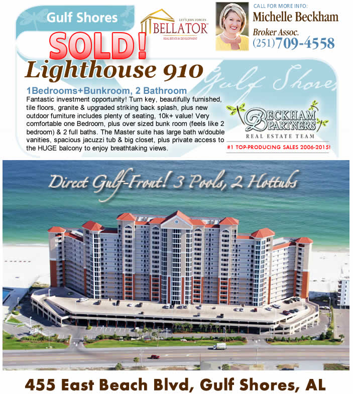 Gulf Shores - Lighthouse Beach Condo for Sale