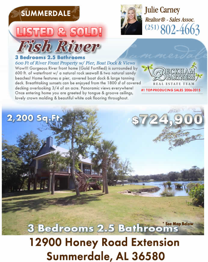 Fish River - Fairhope, Alabama Waterfront Homes for Sale