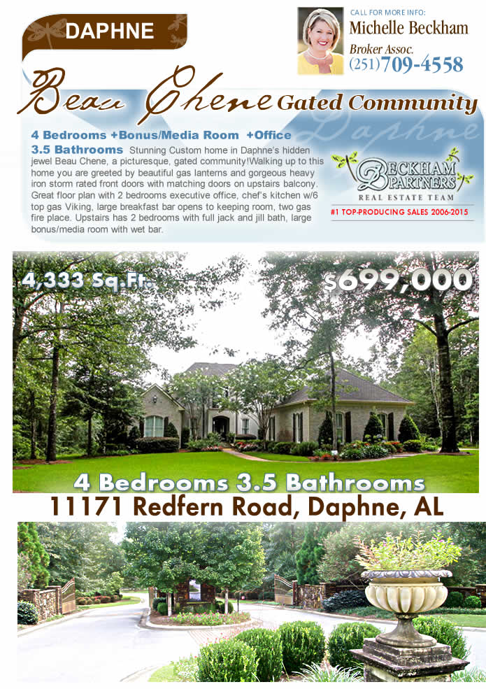 Beau Chene, Daphne Alabama Homes for Sale