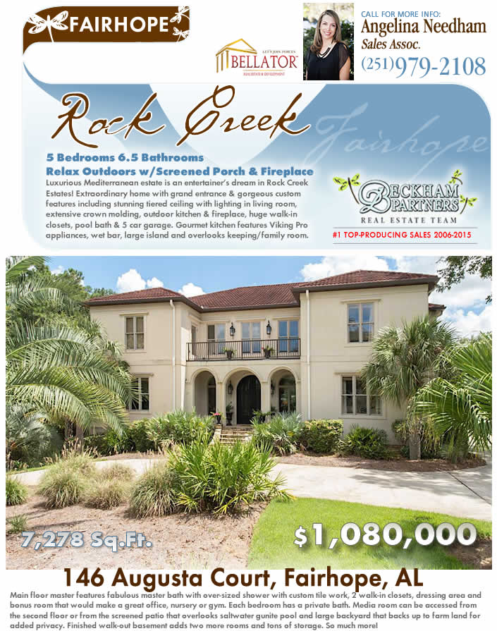 Rock Creek, Fairhope Estate Home for Sale
